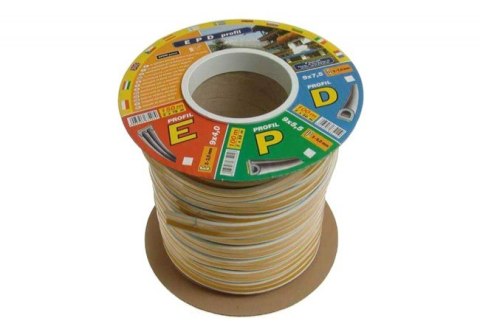 Uszczelka do okien i drzwi profil ''D'' 150m biała Uszczelka do okien i drzwi profil ''D'' 150m biała