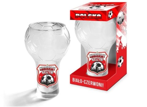 Szklanka do napojów 300ml KIBICUJEMY NASZYM Szklanka do napojów 300ml KIBICUJEMY NASZYM