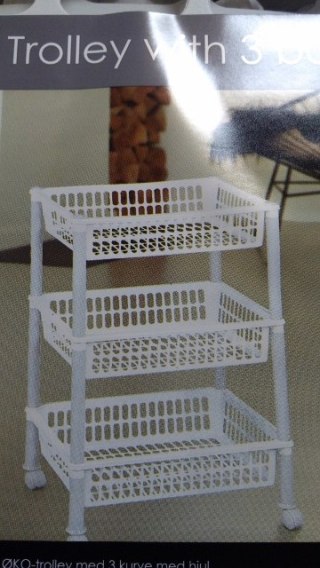 Regał na kółkach 3-koszyki | 1268