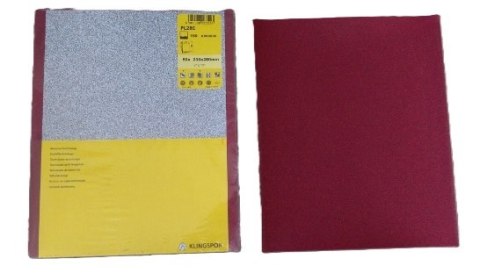 Papier ścierny PL28C arkusz 230 x 280 gr. 120 Klingspor - 50szt Papier ścierny PL28C arkusz 230 x 280 gr. 120 Klingspor - 50szt