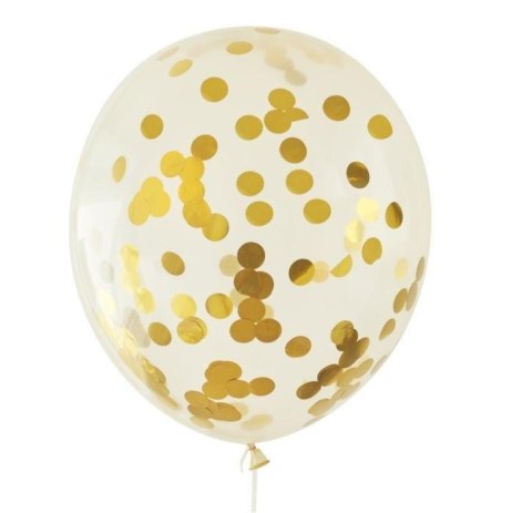 Balony przezroczyste 5szt. z konfetti 30cm | BNK-8575 Balony przezroczyste 5szt. z konfetti 30cm | BNK-8575