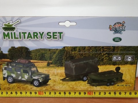 Auto metalowe LAND ROWER + PONTON Auto metalowe LAND ROWER + PONTON