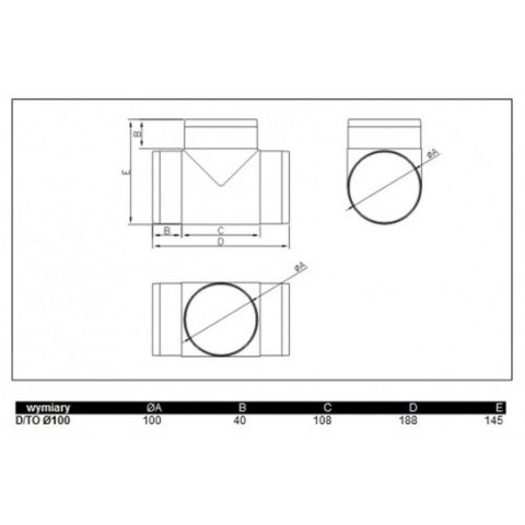 Łącznik przekrojów zmiennych 100/110x55 D/ZK dOSPEL 007-0219 Łącznik przekrojów zmiennych 100/110x55 D/ZK dOSPEL 007-0219