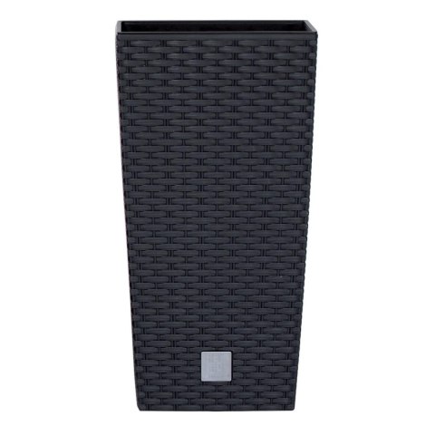 Doniczka RATO SQUARE 32,5x32.5 cm wys. 61cm ANTRACYT rattan + wkład Doniczka RATO SQUARE 32,5x32.5 cm wys. 61cm ANTRACYT rattan + wkład