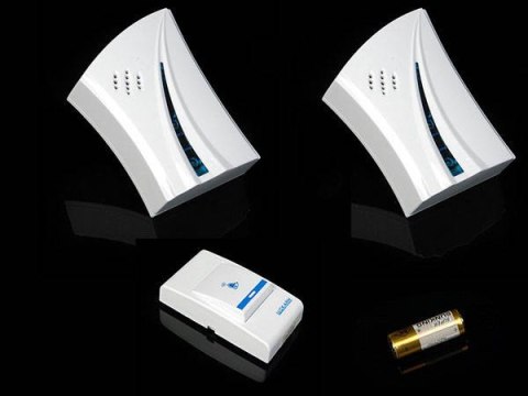 Dzwonek bezprzewodowy led 2 gongi 1 przycisk alarm | 01024 D7610 Dzwonek bezprzewodowy led 2 gongi 1 przycisk alarm | 01024 D7610