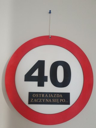 Znak urodzinowy "40"