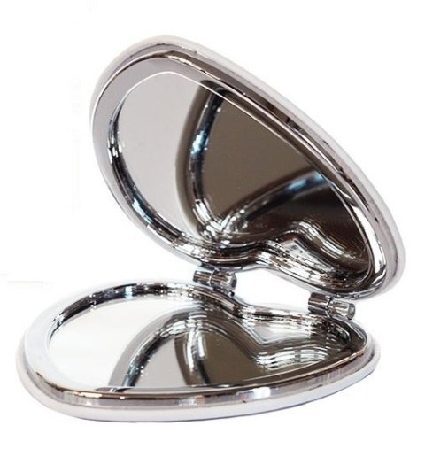 Lusterko kieszonkowe w kształcie serca na blisterku "Super Babeczka" Lusterko kieszonkowe w kształcie serca na blisterku "Super Babeczka"