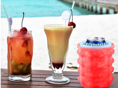 Forma do lodu silikonowa wiaderko kubek kostkarka kostki lodu foremka lód Forma do lodu silikonowa wiaderko kubek kostkarka kostki lodu foremka lód