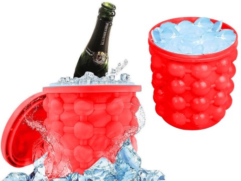 Forma do lodu silikonowa wiaderko kubek kostkarka kostki lodu foremka lód Forma do lodu silikonowa wiaderko kubek kostkarka kostki lodu foremka lód