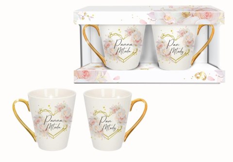 Zestaw 2 kubków skos NBC PANNA MŁODA / PAN MŁODY Zestaw 2 kubków skos NBC PANNA MŁODA / PAN MŁODY