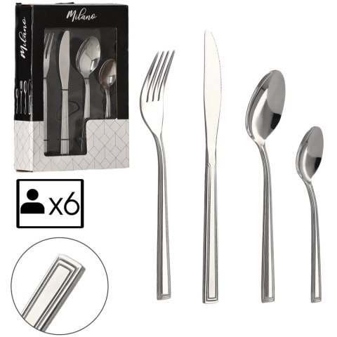 Kpl. sztućców 24el MILANO Kpl. sztućców 24el MILANO