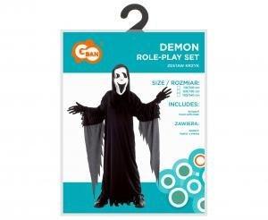 Zestaw dla dzieci Krzyk (kostium, kaptur z maską) rozmiar 120/130 cm SL-DM12 Zestaw dla dzieci Krzyk (kostium, kaptur z maską) rozmiar 120/130 cm SL-DM12