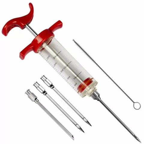 Strzykawka do mięsa 3 igły nastrzykiwarka XJ4748