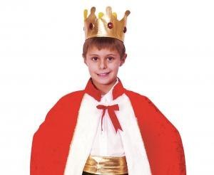 Zestaw dla dzieci Peleryna Króla (peleryna, korona) rozm.110/120 cm