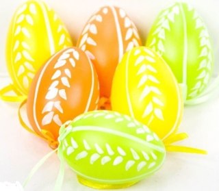 Dekoracja wielkanocna jajka 6 szt.5237 Wie-0227