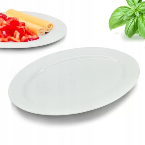 Półmisek 24cm na przekąski talerz do serwowania wędlin podstawka owalny TR-23-045 Półmisek 24cm na przekąski talerz do serwowania wędlin podstawka owalny TR-23-045