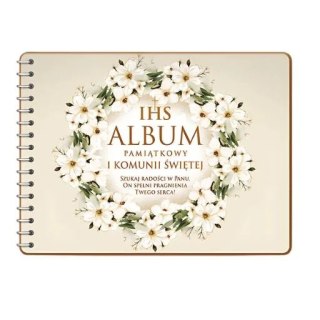 Album na zdjęcia Pamiątka I KOMUNII Świętej - Wianek 3343-KOM2