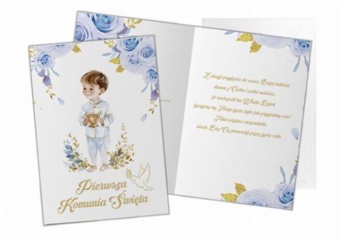 Kartka z życzeniami KARNET KOMUNIJNY 4