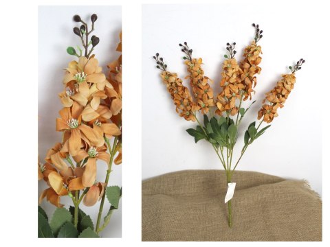 Bukiet 2szt ŁUBIN wys. 58 cm, 5 łodyg (kwiat 21x4 cm) RUDY MZ-032A Bukiet 2szt ŁUBIN wys. 58 cm, 5 łodyg (kwiat 21x4 cm) RUDY MZ-032A