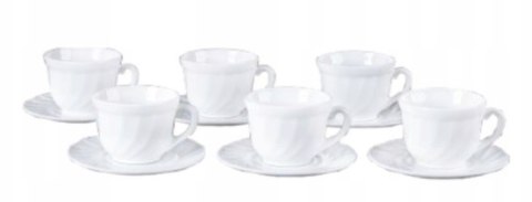 Filiżanki 190ml. + spodki komplet 6 szt. Eva