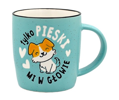 Kubek Tylko pieski mi w głowie 350ml | UP-033