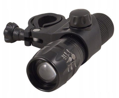 Lampka rowerowa oświetlenie rowerowe led + uchwyt XJ3861