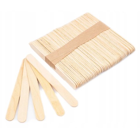Patyczki do lodów drewniane 50szt. 114 x 10 x 2mm XJ4833