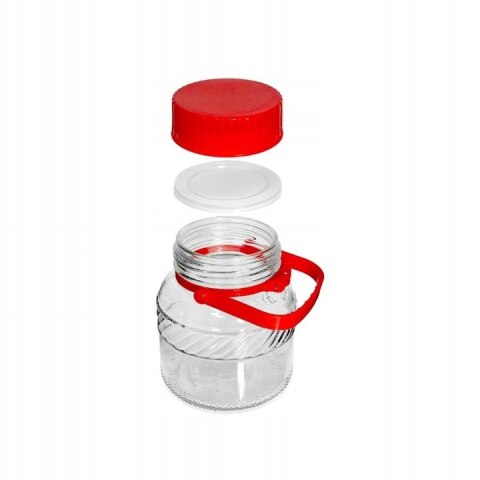 Słój szklany z uchwytem słoik do kiszenia 1l