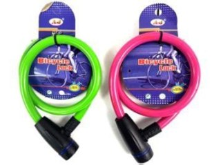 Zapięcie do roweru blokada rowerowa linka na klucz + 2 klucze 80cm x 14mm