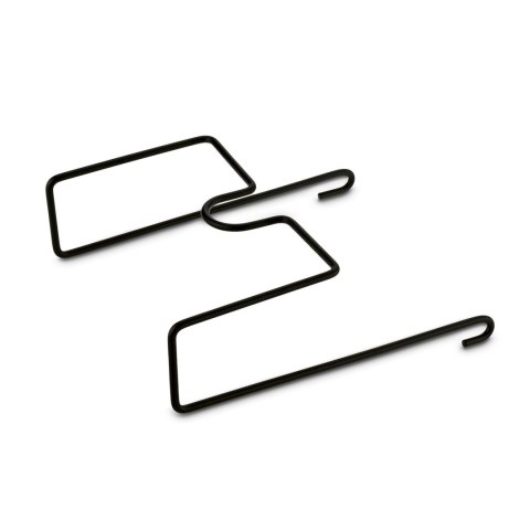 Dwupoziomowy ociekacz do naczyń z uchwytem na deskę do krojenia i pojemnikiem na sztućce Nova 53 x 33 x 24 cm czarna